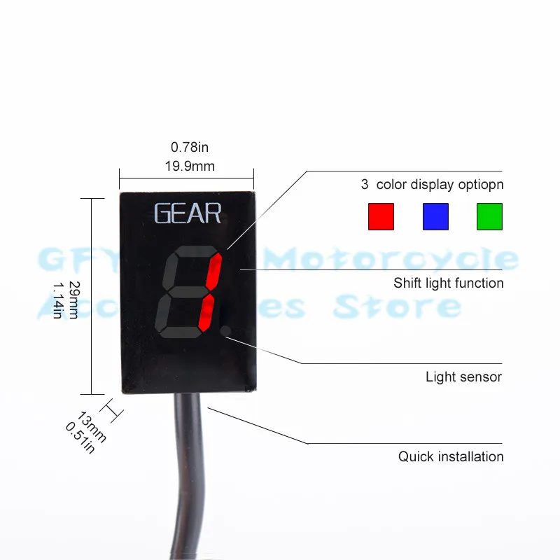 

New Moto LCD 1-6 Level Waterproof Speed Digital Meter For Honda VRF750 VFR 750 1994 1995 1996 1997 Motorcycler Gear Indicator