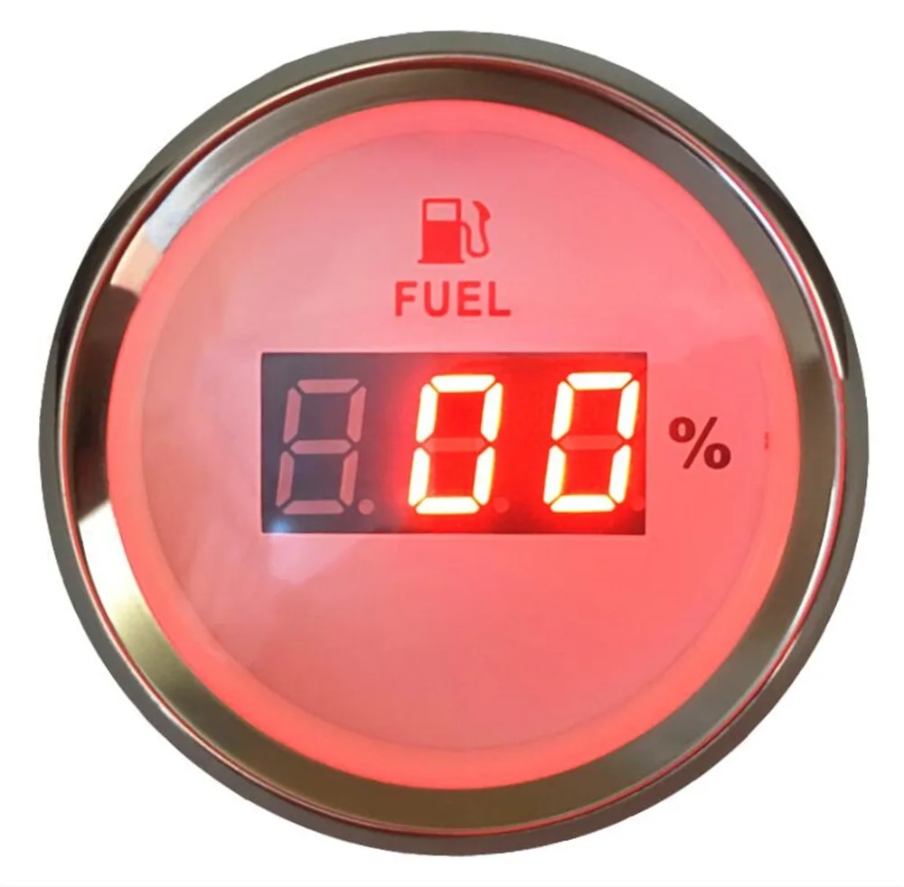 1pc 100 Brand New Digital Fuel Level Gauges 52mm Fuel Level Meters 0