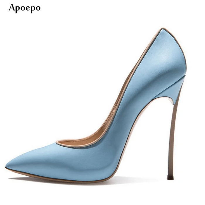 New Sexy Thin Heels Woman Pumps 2018 Pointed toe Leather high heel shoes Woman slip-on dress heels stiletto heels цена New Sexy Thin Heels Woman Pumps 2018 Pointed toe Leather high heel shoes Woman slip-on dress heels stiletto heels цены онлайн