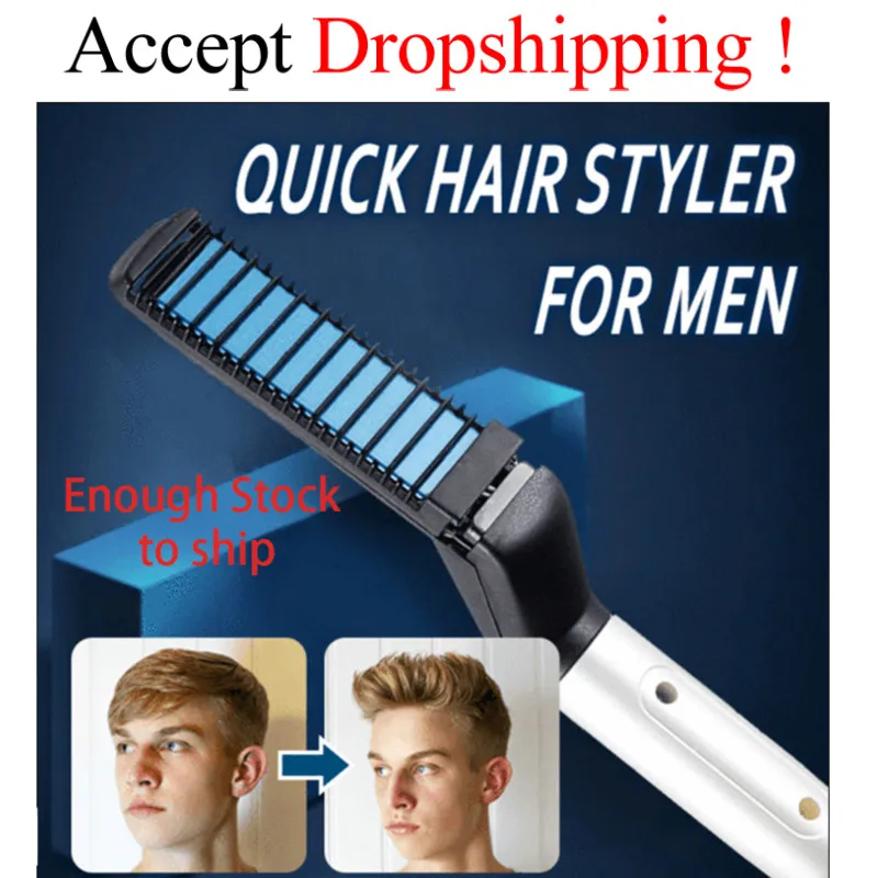 

Multifunctional Hair Comb Curling Hair Curler Show Cap Quick Hair Styler for Men Electric Heating Hairbrush Comb Quick Hair Make