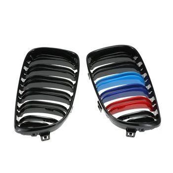 

1 Series E81 E87 E82 E88 Front Grill ABS Glossy M color Grille for BMW 2008 - 2011 Coupe 118i 120i 120d 123d 125i 128i 130i