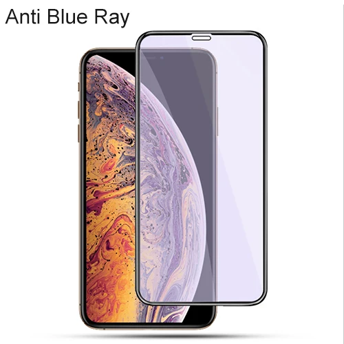 DUX DUCIS полное покрытие закаленное стекло для iphone Xs Max 3D Защита экрана стекло на айфон XR Xs iphone x s Защитная стеклянная пленка - Цвет: Anti Blue Ray