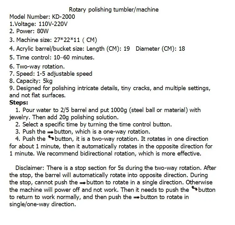 KD-2000 полировщик ювелирных изделий стакан 5 кг мини полировщик стакан вращающийся стакан полировщик поверхности полировщик ювелирных изделий отделочная машина