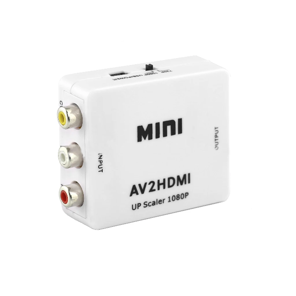  AV a HDMI Box Mini Full HD Maschio a Femmina AV2HDMI Audio Converter per HDTV TV PS3 PS4 PC DVD xbo