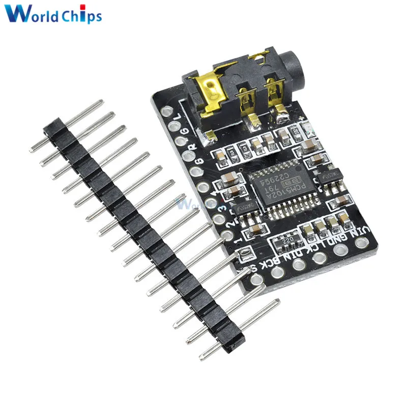 Интерфейс I2S PCM5102 DAC декодер GY модуль проигрывателя для Raspberry Pi pHAT форматная плата