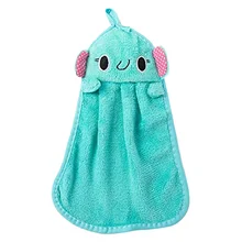 1 шт. быстросохнущее полотенце для рук полотенце милое животное мягкое красочное бархатное подвесное полотенце для кухонной ванной комнаты