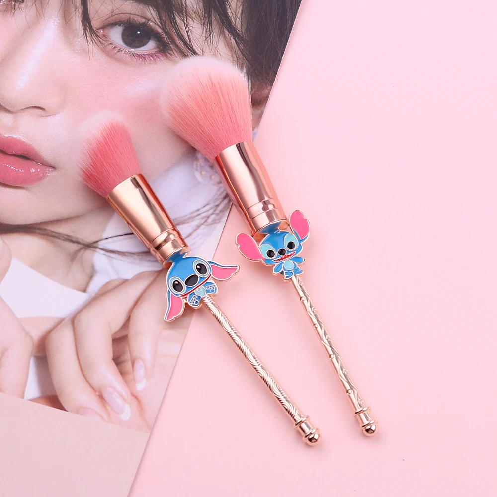 Kawaii Stitch Big Powder Blush Makeup Brush Pink Brushes ...