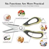 XINZUO Kitchen Scissors Stainless Steel Home Use Shears Tool for Chicken Poultry Fish Meat Vegetables Herbs New Design Scissors ► Photo 3/5