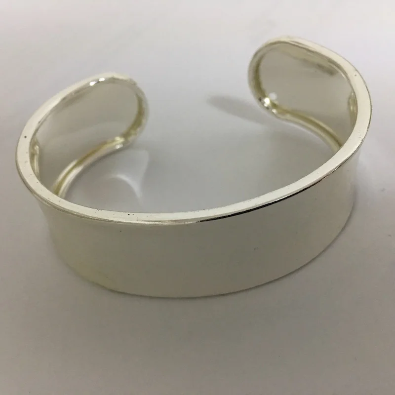 

5pcs/lot silver color Tone copper material open wide Bangle Bracelet For Beading Or Charm DIY jewelry making part