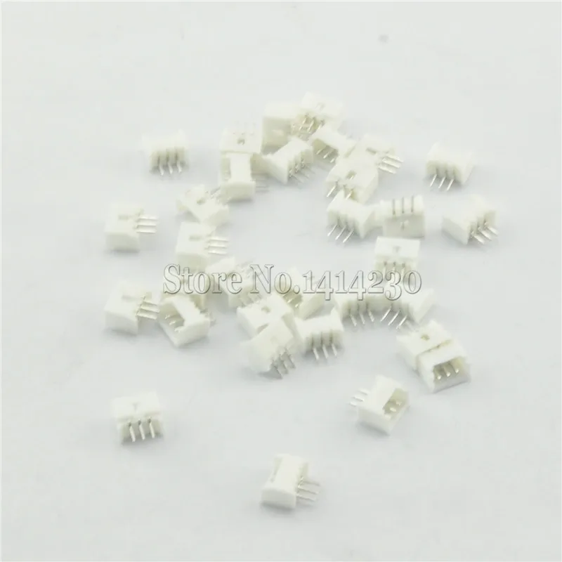

100Pcs Micro JST 1.25mm 3Pin Male Connector 1.25mm socket Strip Connector 1.25mm Straight needle