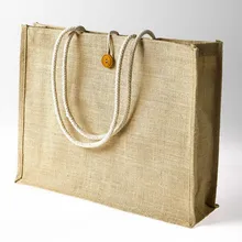 500 шт./партия, фирменный логотип компании, многоразовая эко-Джутовая сумки для покупок с хлопковой шнуровкой и пуговицей