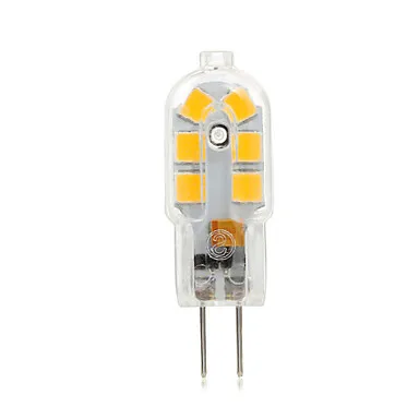 1,5 W G4 светодиодный двухконтактный светильник 12 SMD 2835 250 lm G4 Светодиодный светильник, двухконтактный цоколь, 20 Вт эквивалент галогенной лампы, 12 вольт постоянного тока, 10-Pack