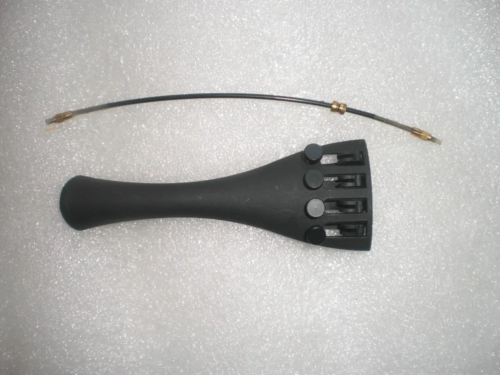 

20 PCs Carbon Fiber Violin Tail Piece full size with 20 PCs Violin Nylon Guts