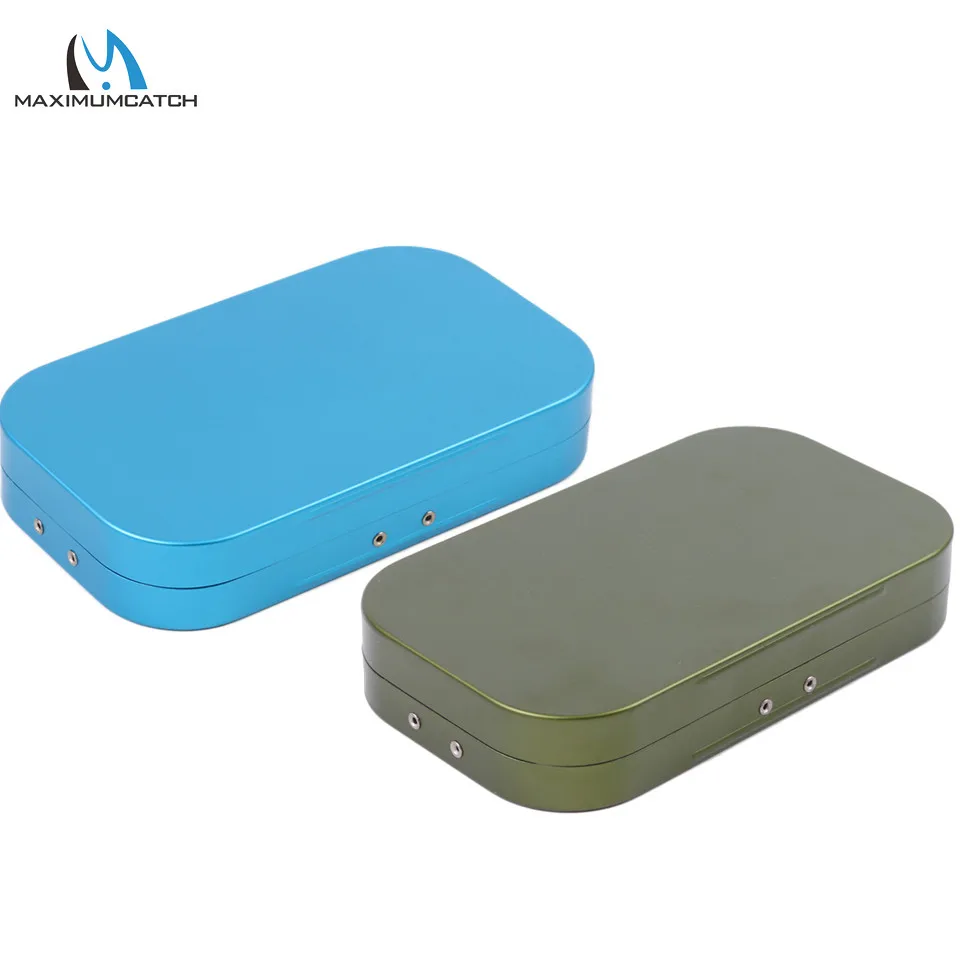 Maximumcatch Blue/Grey Fly Box Multifunction Aluminum 10 Compartments