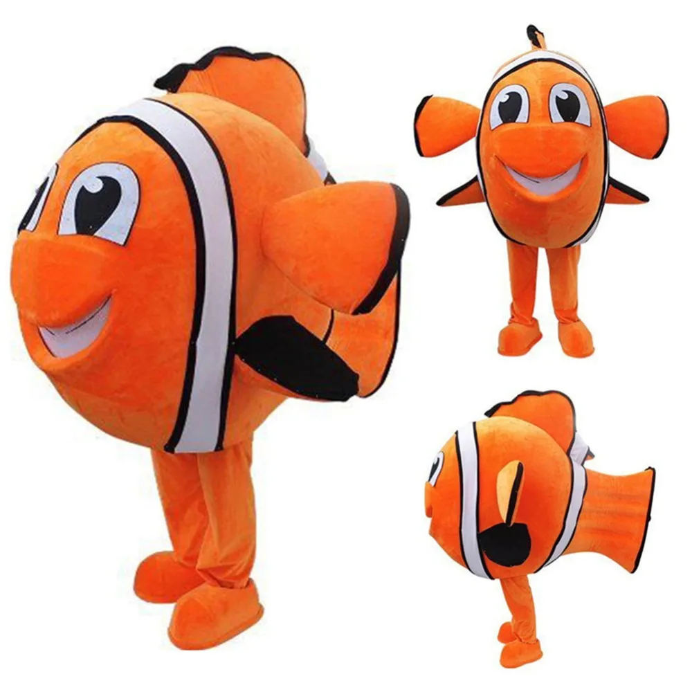 Marlin Orange Fish Nemo Mascot Costume Cartoon Character Birthday Party ...