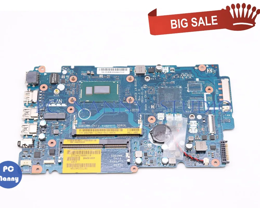 

PCNANNY 0FV11Y FV11Y ZAVC0 LA-B012P for Dell Inspiron 5447 5442 5542 5547 Laptop Motherboard I7-4510U Mainboard tested