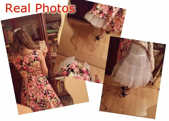 50s Swing Vintage Tutu 26" Retro Underskirt Petticoat Fancy Net 17 Colors Rockabilly long sleeve wedding dresses