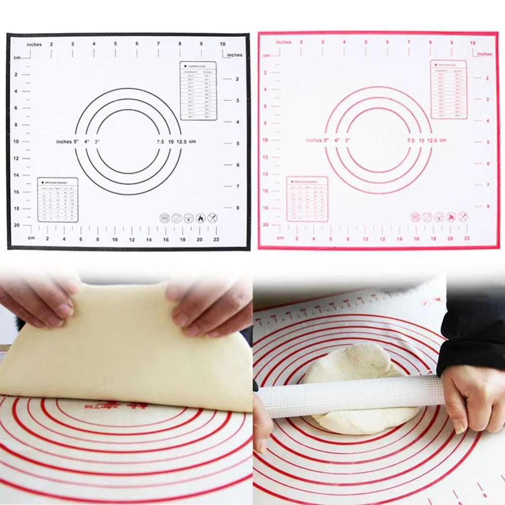

29x26cm Silicone Baking Mat Kneading Dough Mat DIY Cake Baking Liners Pads Kitchen Bakeware Cooking Tools