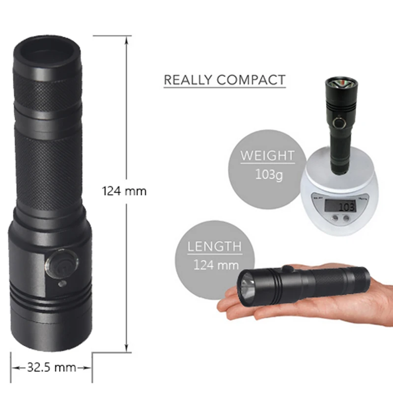Xm l2 t6 портативный мини светодиодный фонарик lanterna torch linterna водонепроницаемая
