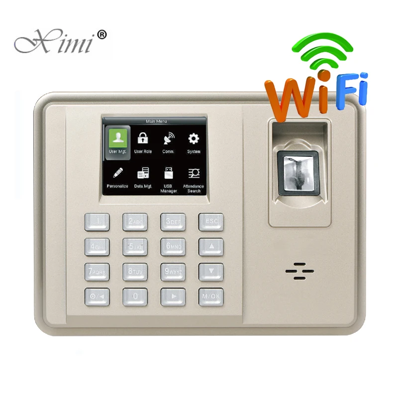 

ZK TX638 WIFI Fingerprint Time Attendance 3 Inch Color Screen Biometric Fingerprint Employee Attendance Time Recorder Time Clock