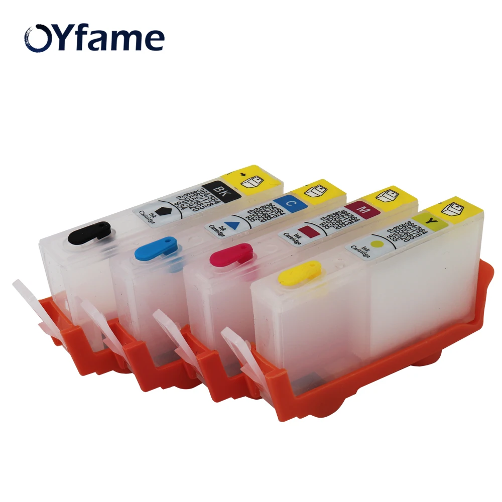 Картридж для HP 364 с постоянным чипом OYfame 4 шт. картридж 364XL B109a B110a B110c B110e B209a 7510|ink