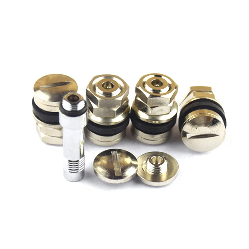 4 Pcs/Set Universal Chrome Tire Stealth Flush Mount Valve Stems Car