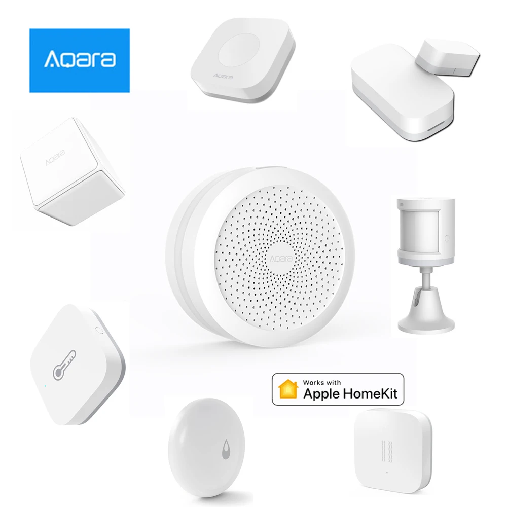 

Xiaomi Aqara Smart Home Kit Gateway Hub Door Window Sensor Human Body Wireless Switch Humidity Water Sensor For Apple Homekit