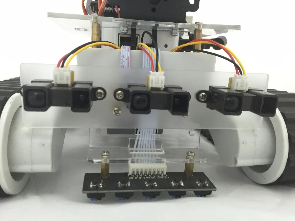 Wi-Fi Rover 5 бак с комплект видеокамер автоматический танк на шасси робот Комплект Скорость кодировщик с 280 мотор паровой образовательный робот комплект