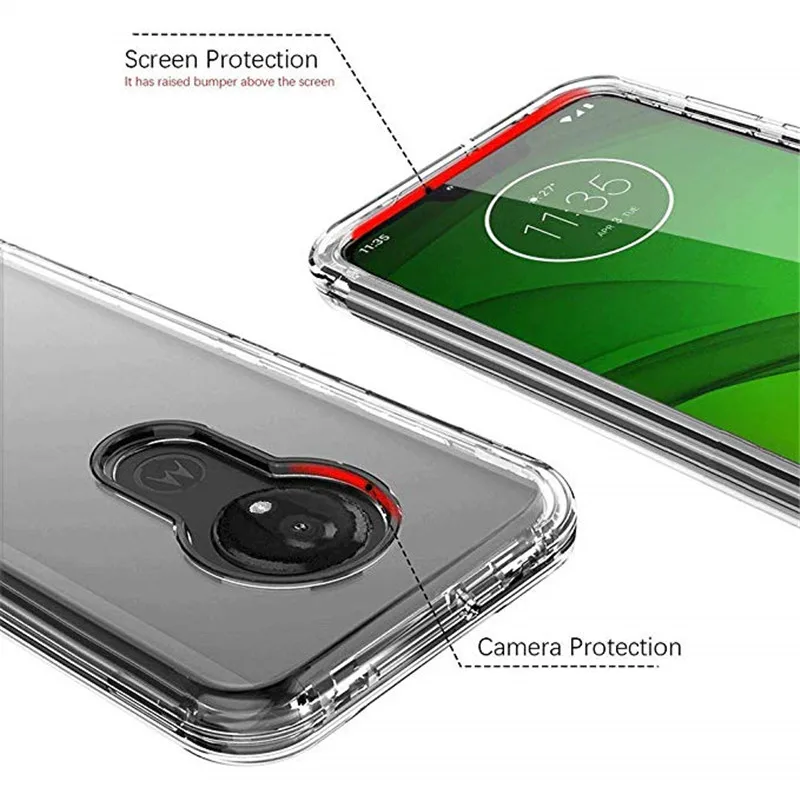 Мягкие чехлы для Motorola Moto G7 Power Ультратонкий Прозрачный мягкий силиконовый чехол