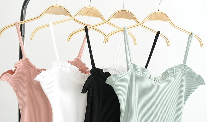 yellow bodysuit Women Ruffle Detail Rib Cami Bodysuit black corset bodysuit