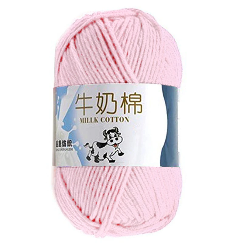 

50g / pc colorful soft baby milk fiber cotton yarn wool velvet crochet for hand knitting DIY sweater Blanket scarf wool yarn