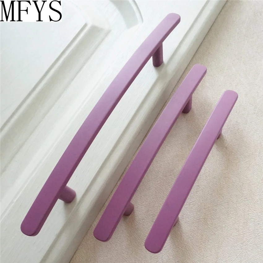 " 3,75" " современные дверные ручки фиолетовые ручки для выдвижных ящиков Ручки для кухонного шкафа Ручка комода ручки для мебели ручка