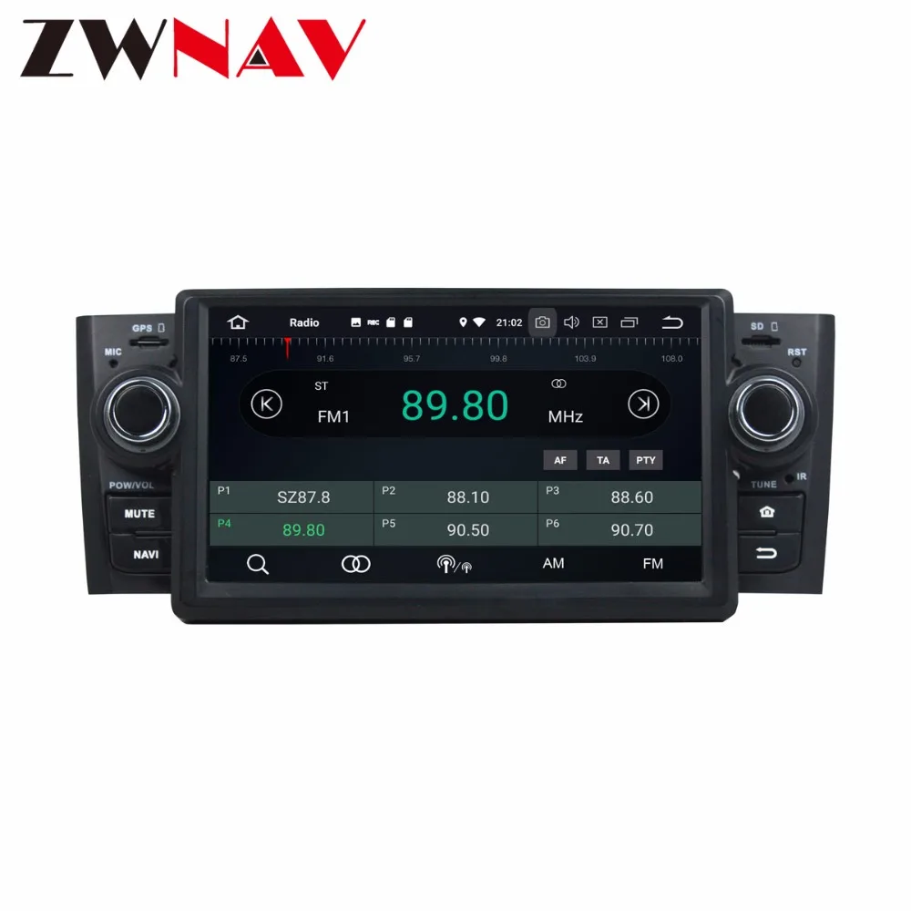 Discount 4+32G Android 8.0 Car CD DVD Stereo Head unit For Fiat LINEA 2007-2013 car multimedia player Auto radio GPS Navigation BT Wifi 3