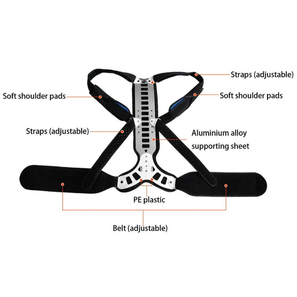 Сколиозный Корректор осанки Регулируемая фиксация позвоночника вспомогательный Ортез скобка для послеоперационного восстановления коррекция горб