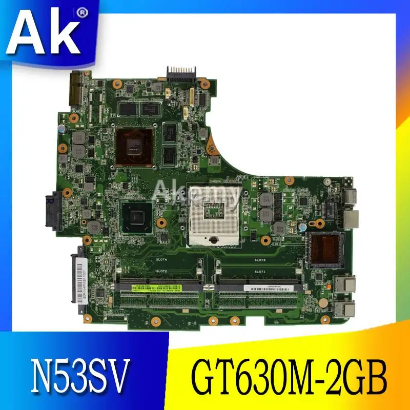 AK N53SV материнская плата для ноутбука ASUS N53SN N53SM N53S N53 тест оригинальная GT630M