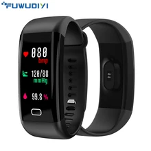 FUWUDIYI F07 Fitness Tracker Bracelet OLED Color Step Counter Smart Band Alarm Heart Rate Blood Pressure Monitor Smart Wristband