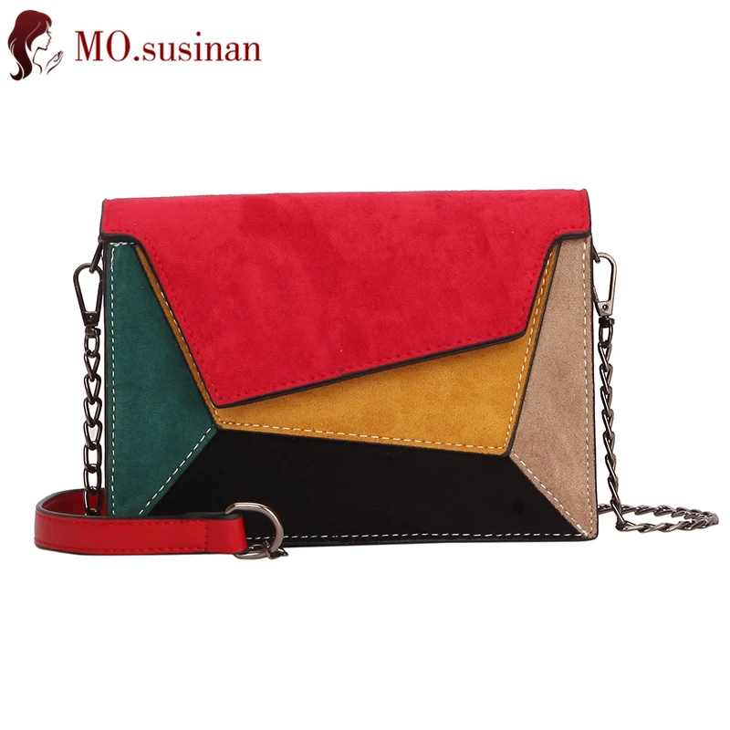 

Ladies Chain Messenger Bag High Quality Stitching Leather Mini Crossbody Bags for Women Fashion Shoulder Bags Female Bag Bolsos