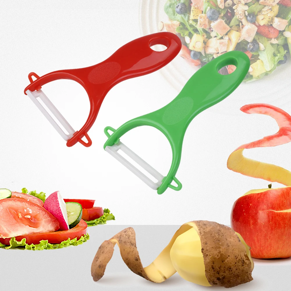 Hand Potato Peeler Ceramic Blade Spud Vegetable Fruit Slicer Speed