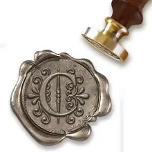 Заказная восковая печать с инициалами штамп-Apex Lake декоративный шрифт#1155