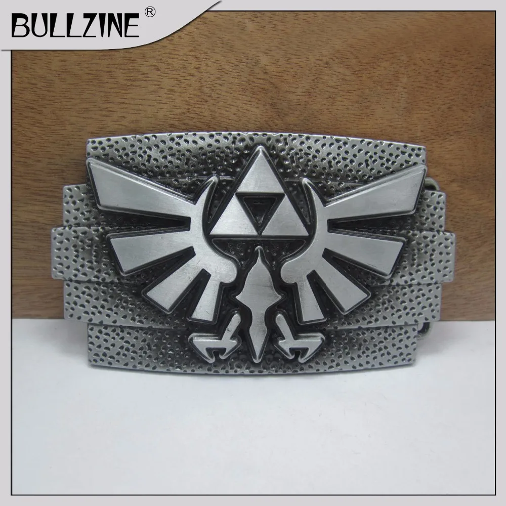 

The Bullzine The Legend of Zelda belt buckle with pewter finish FP-03619 suitable for 4cm width belt