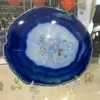 150mm Large BLUE Agate Slice Geode Polished Crystal Quartz 3