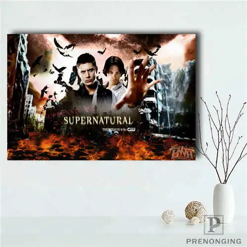 

Custom Supernatural (1) Poster tree art Printing Posters Cloth Fabric Wall Art Pictures For Living Room Decor#18-12-05-134