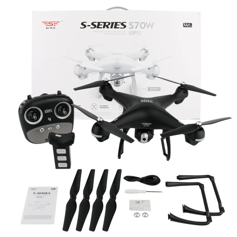 Двойной GPS Follow Me WIFI FPV RC Дрон вертолет 400 м 720P 1080P широкоугольная камера позиция