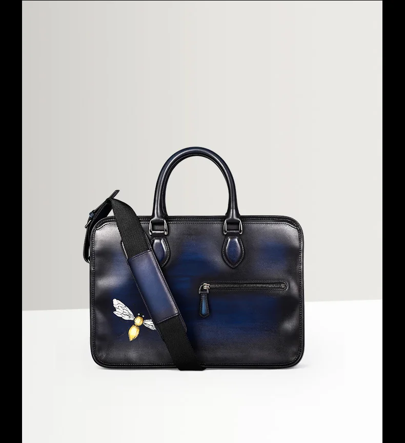 stamp leather laptop bags price