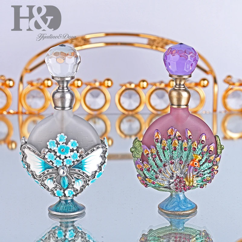 H&D 8ML Decorative Perfume Bottles Empty Refillable Glass Perfume