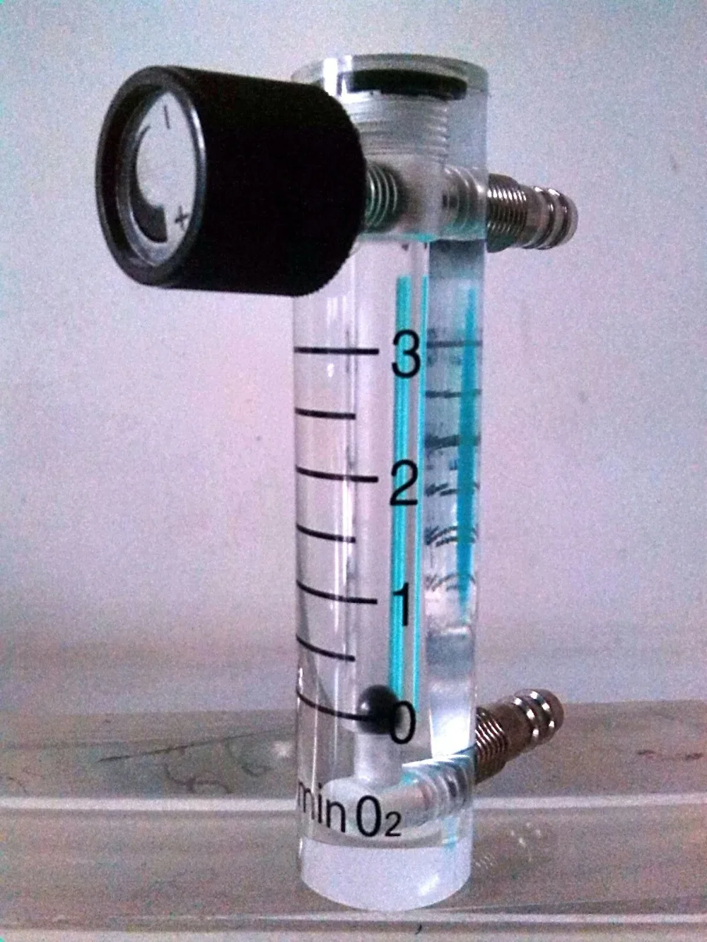 Acrylic Gas Air Oxygen Flow Meter Flowmeter Countor Indicator O2 With