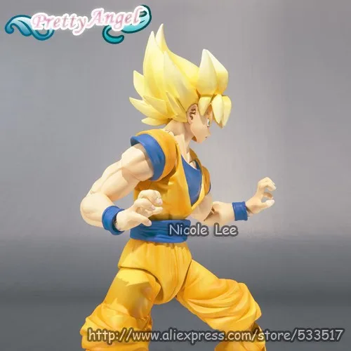 PrettyAngel-Подлинная фигурка Bandai Tamashii Nations S. H. Figuarts Dragon Ball Z Super Saiyan Son Goku