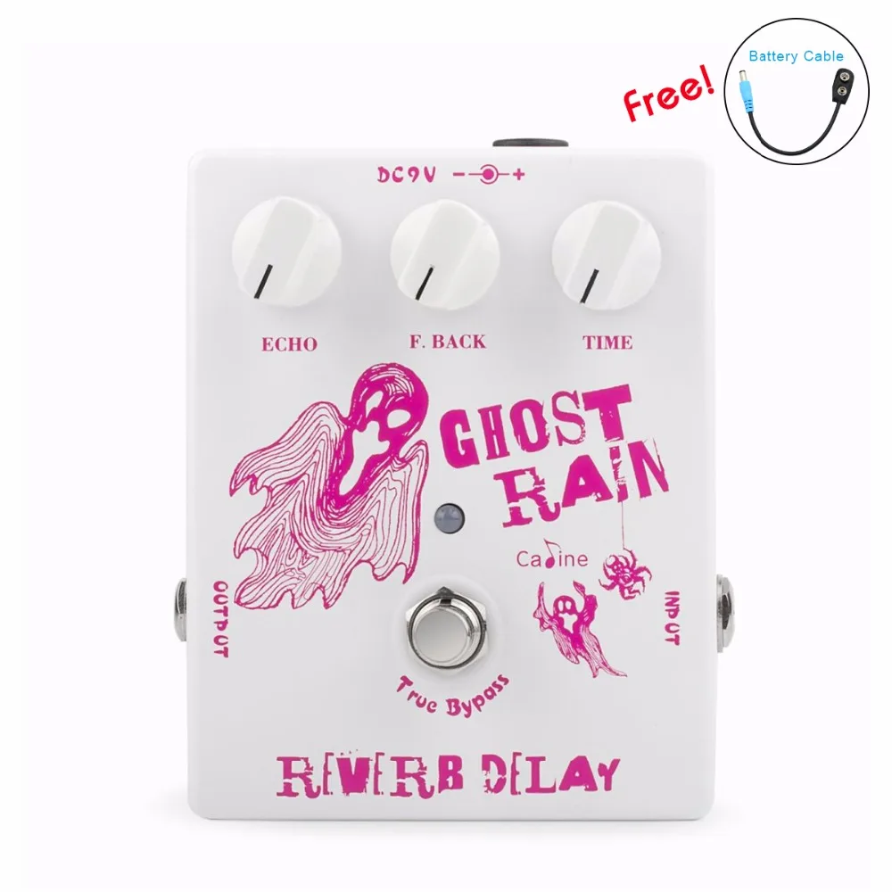 

New aarival Caline Guitar Pedal Ghost Rain Reverb Delay With Aluminum Alloy Housing Guitar Accessorie Good Durability CP-41