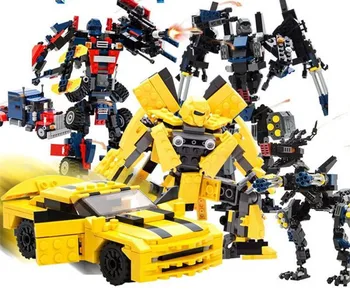 

Children spelling educational toys mini deformation robot Small particle deformation deformation robot building block