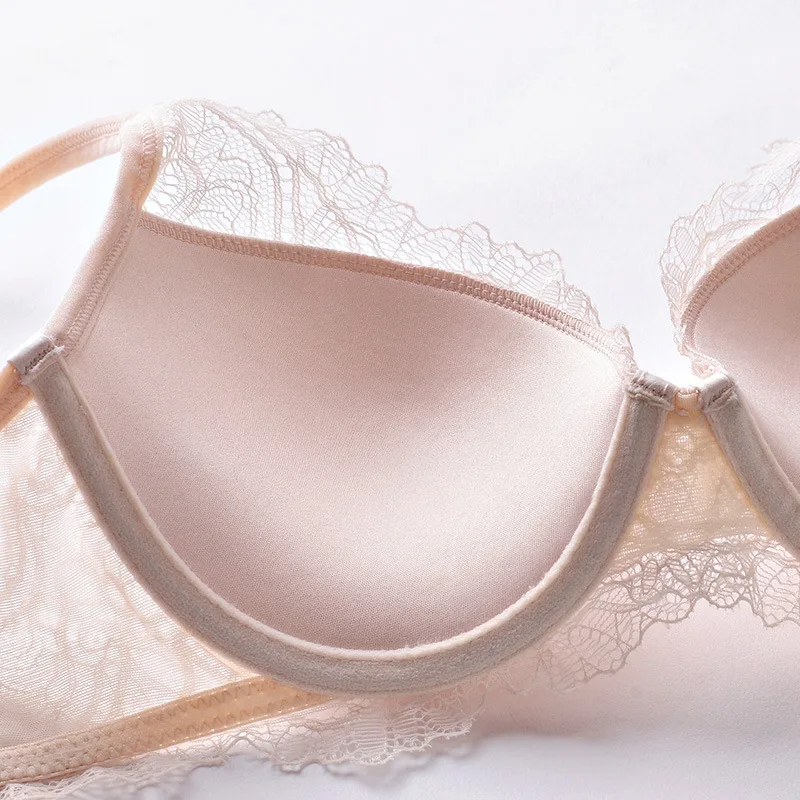 Elegance Angel Wings Lace Bra Push Up Lingerie Women Underwear Delicate Floral Brassiere Cotton Padded Sexy Bra and Panty Set Elegance Angel Wings Lace Bra Push Up Lingerie Women Underwear Delicate Floral Brassiere Cotton Padded Sexy Bra and Panty Set